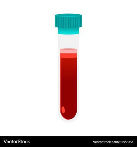 Test Tube Icon Blood vectors 